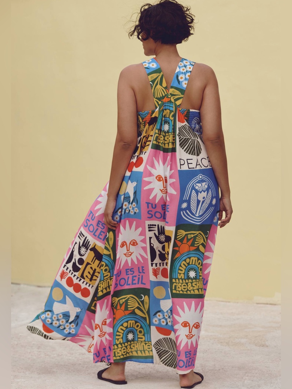 Anthropologie The Piper Bandeau Cutout Maxi Dress Anisa Makhoul Ed. NWT Size M - Picture 7 of 12